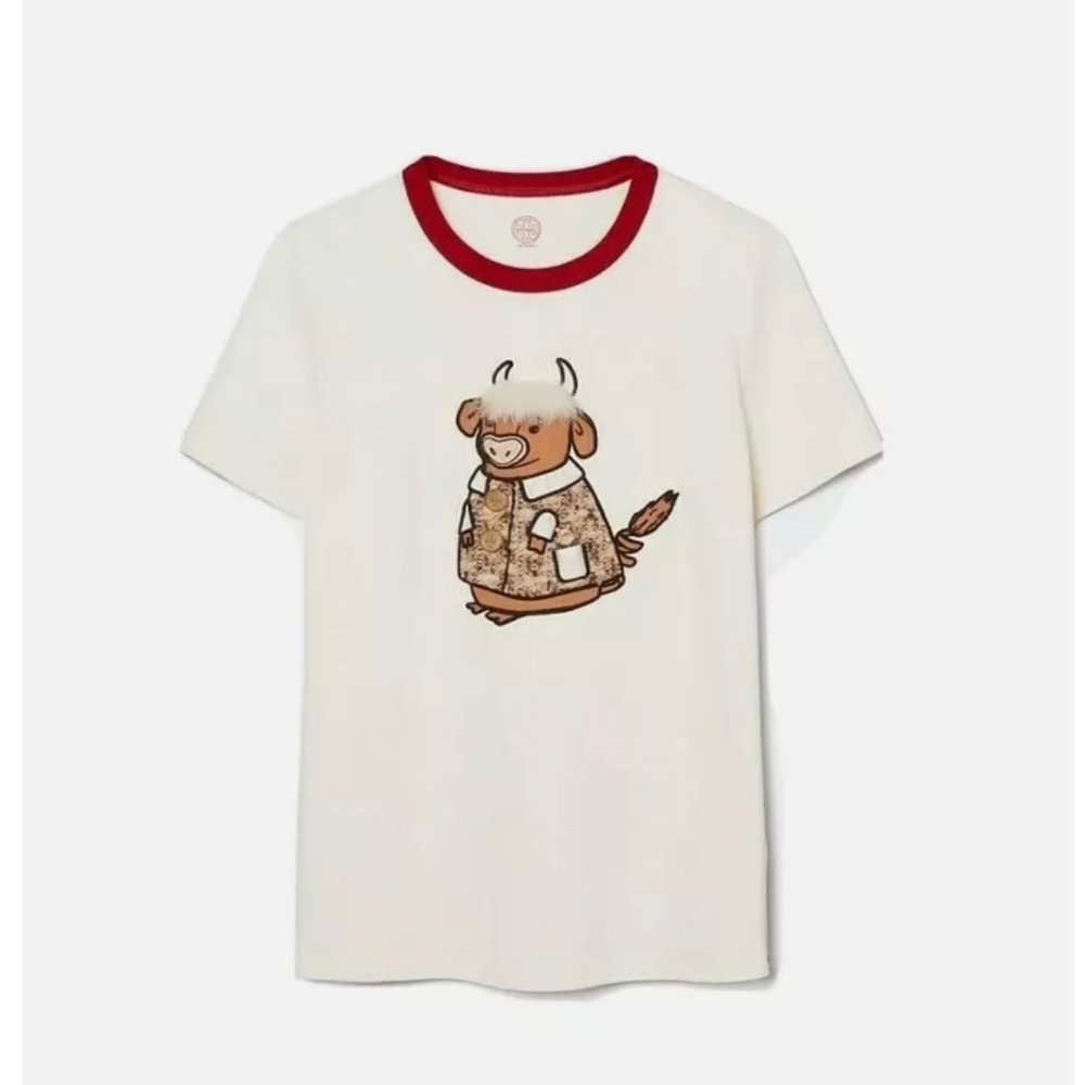Tory Burch Ozzie Ox Tshirt SIZE large